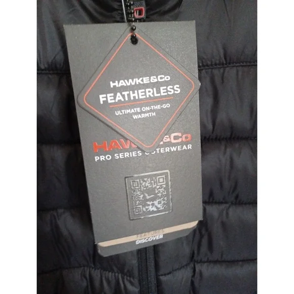 HAWKE&Co Mens Black Sz XLB Ultra‎ Lightweight Pro Series Outerwear Featherless